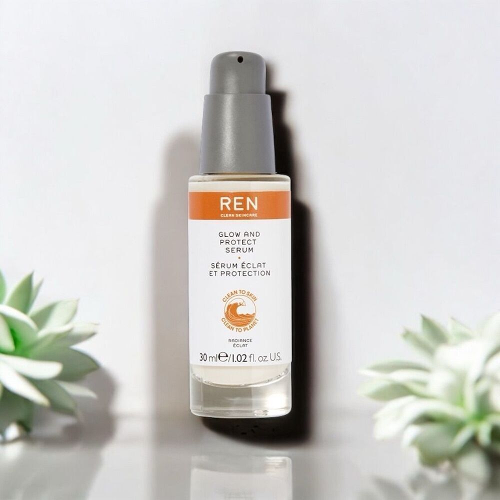 REN Clean Skincare Glow and‎ Protect Vitamin C Face Serum Women’s Skincare NEW